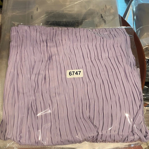 Bogdar charo pleated high waisted wide leg Flowy Pants Lavendar 16747 - Picture 16 of 16